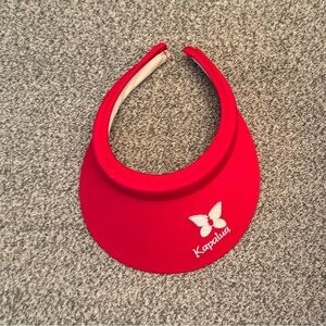 KAPALUA Resort Brand Visor in Red